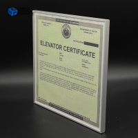 Elevator Inspection Certificate Frame #1066 - 3